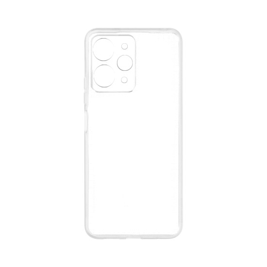 Soft Silicone Case with Camera Shield for Xiaomi Redmi Note 12 4g Transparent